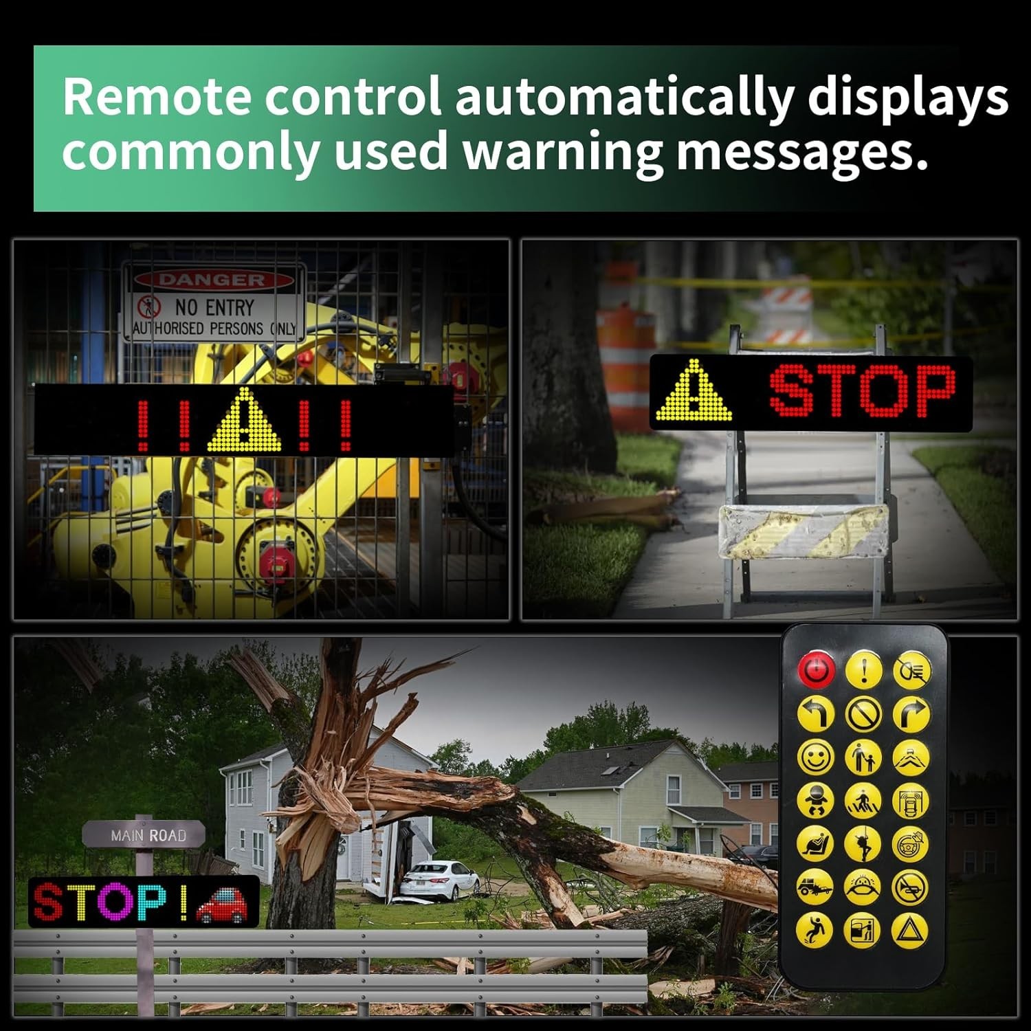 15”x4” High-Bright Programmable LED Sign with Bluetooth & App Control