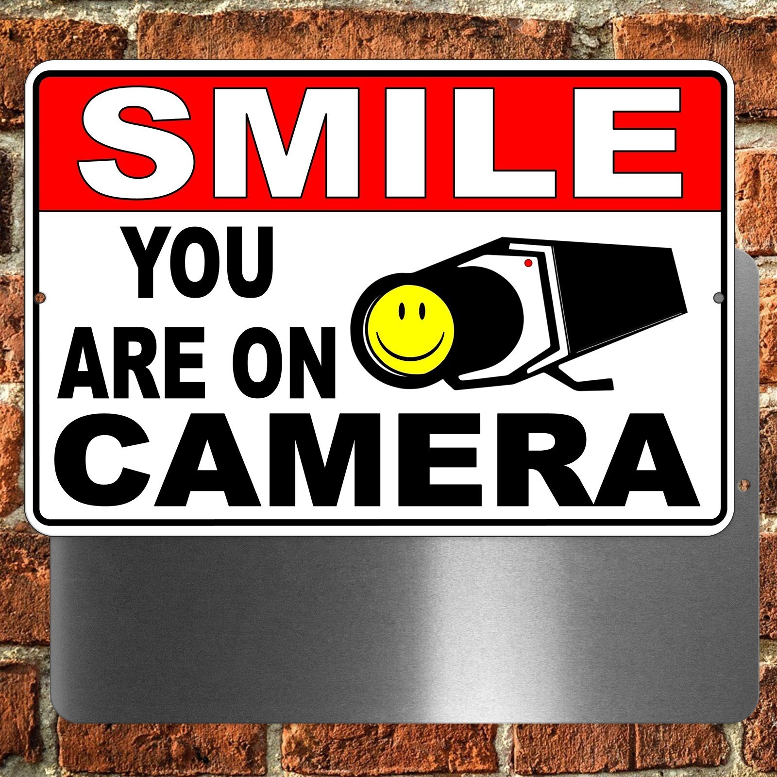 Smile You Are On Camera Sign MS005 warning video surveillance security