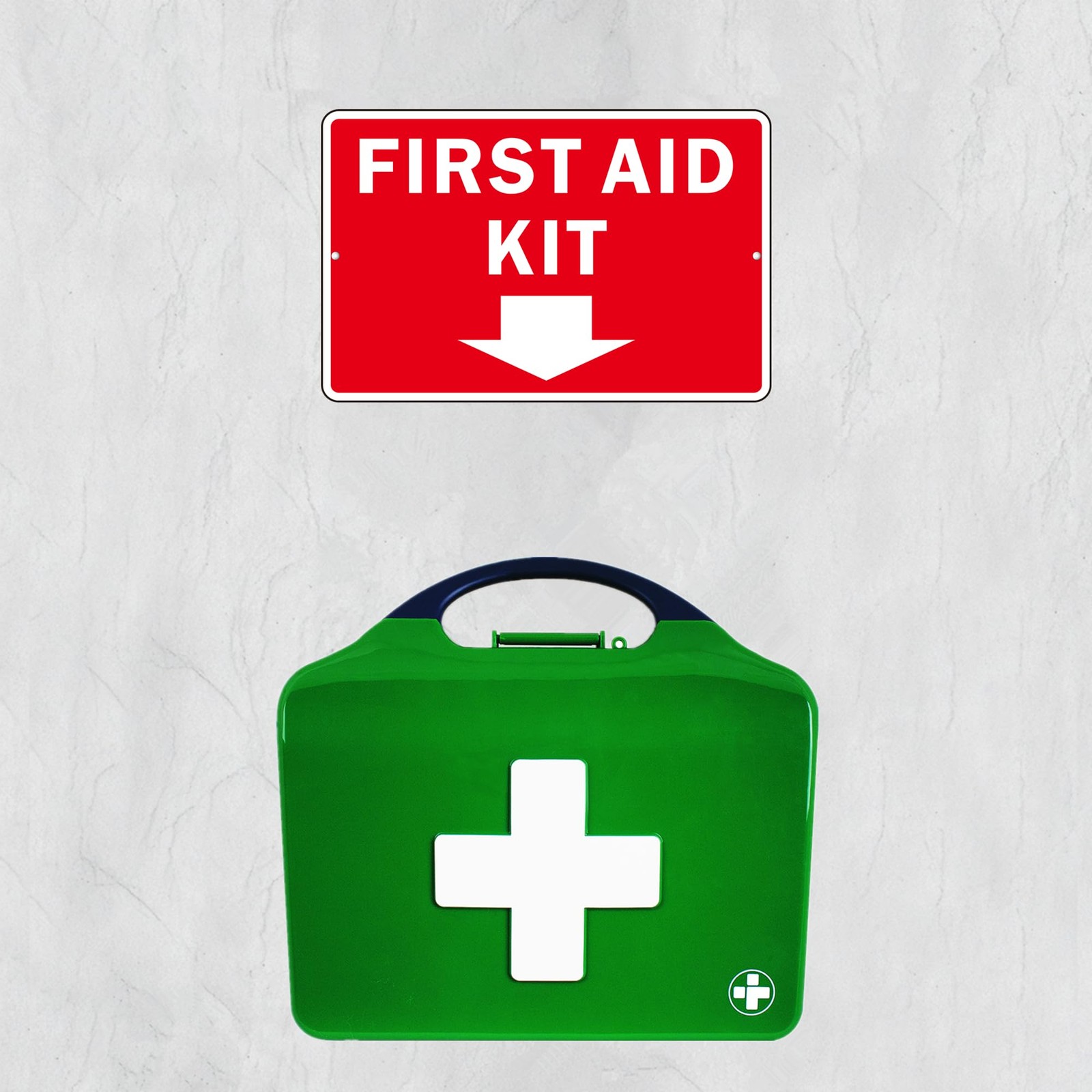 First Aid Sign, (2 Pack) Self Adhesive First Aid Kit Sign for Wall, Aluminum …