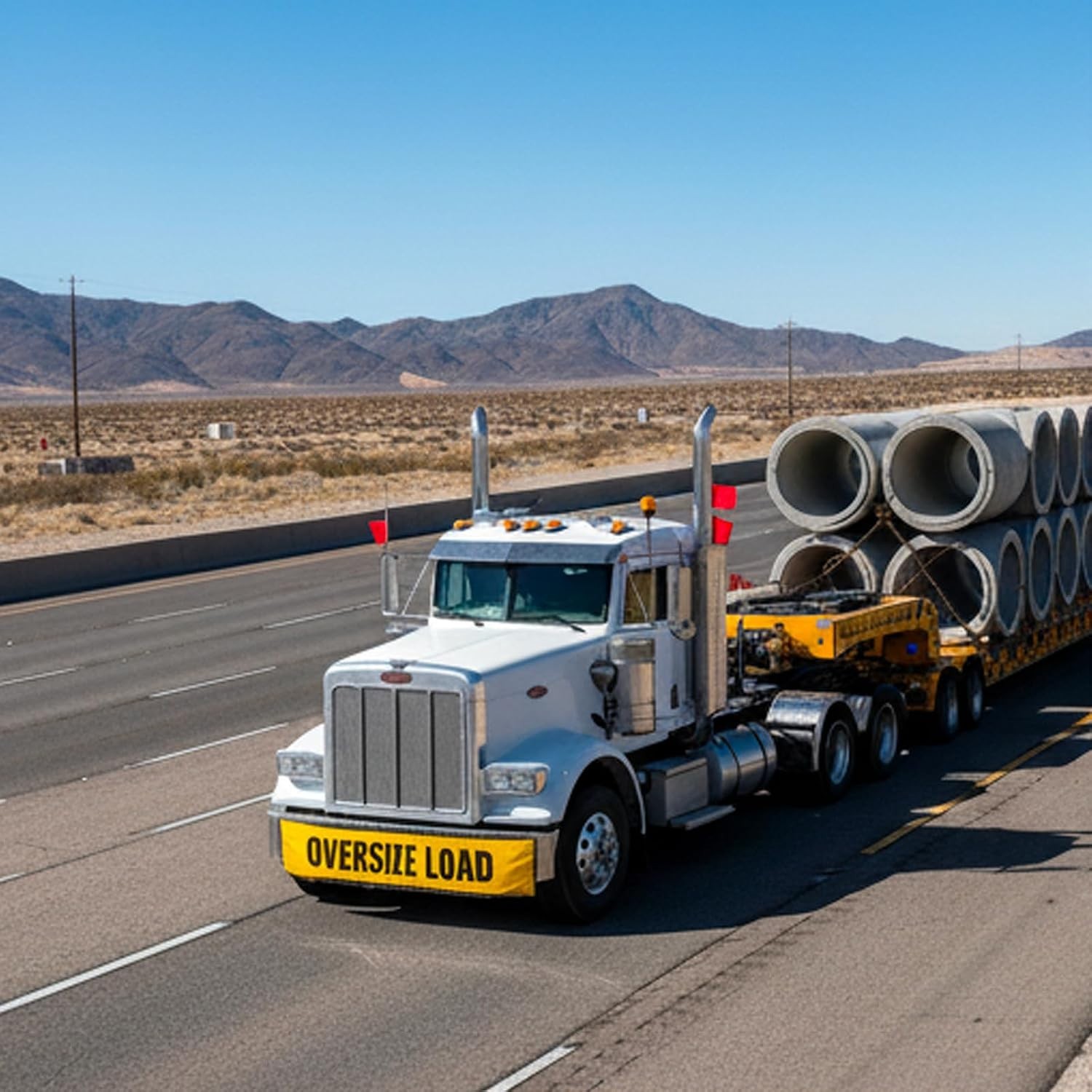 Heavy Duty Wide Load Banner 18×84 – 2 Pack
