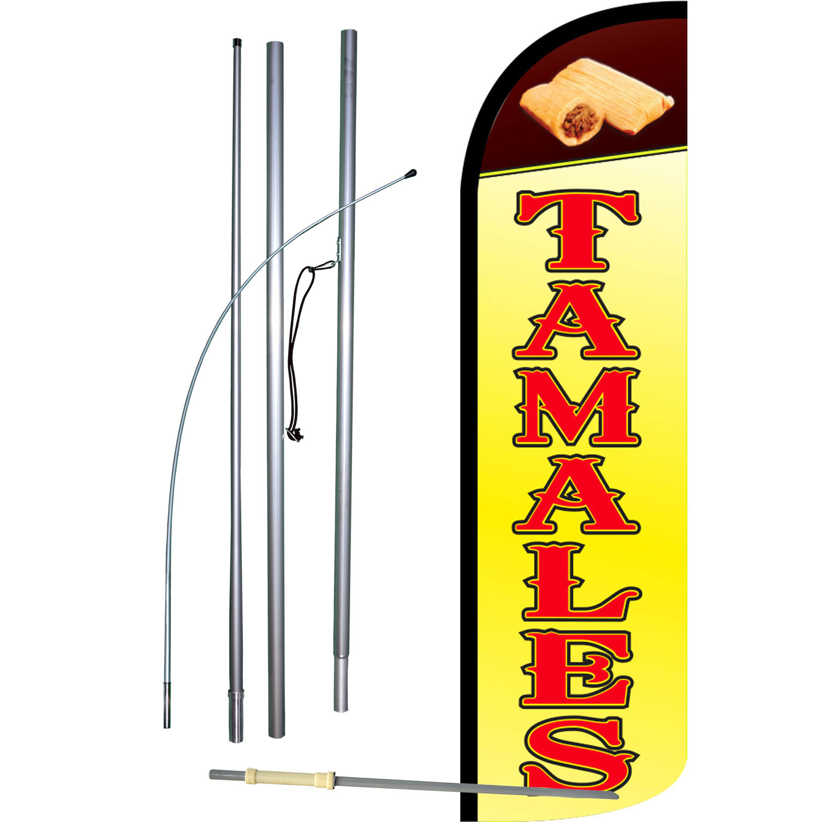 Tamales Flag with Flag Pole and Spike