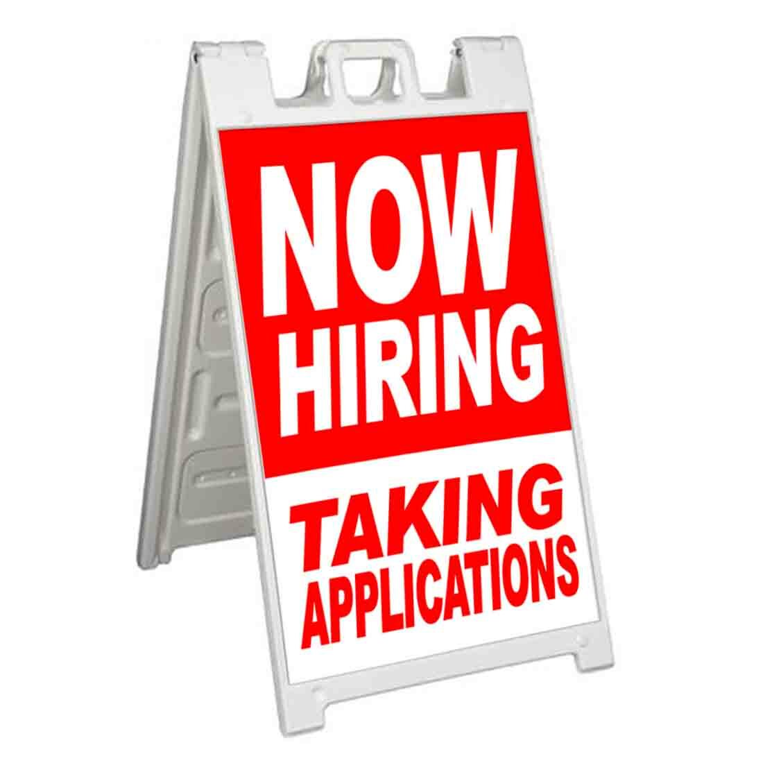 HOW HIRING TAKING APPLICATION Signicade 24×36 Aframe Sidewalk Sign Banner Decal