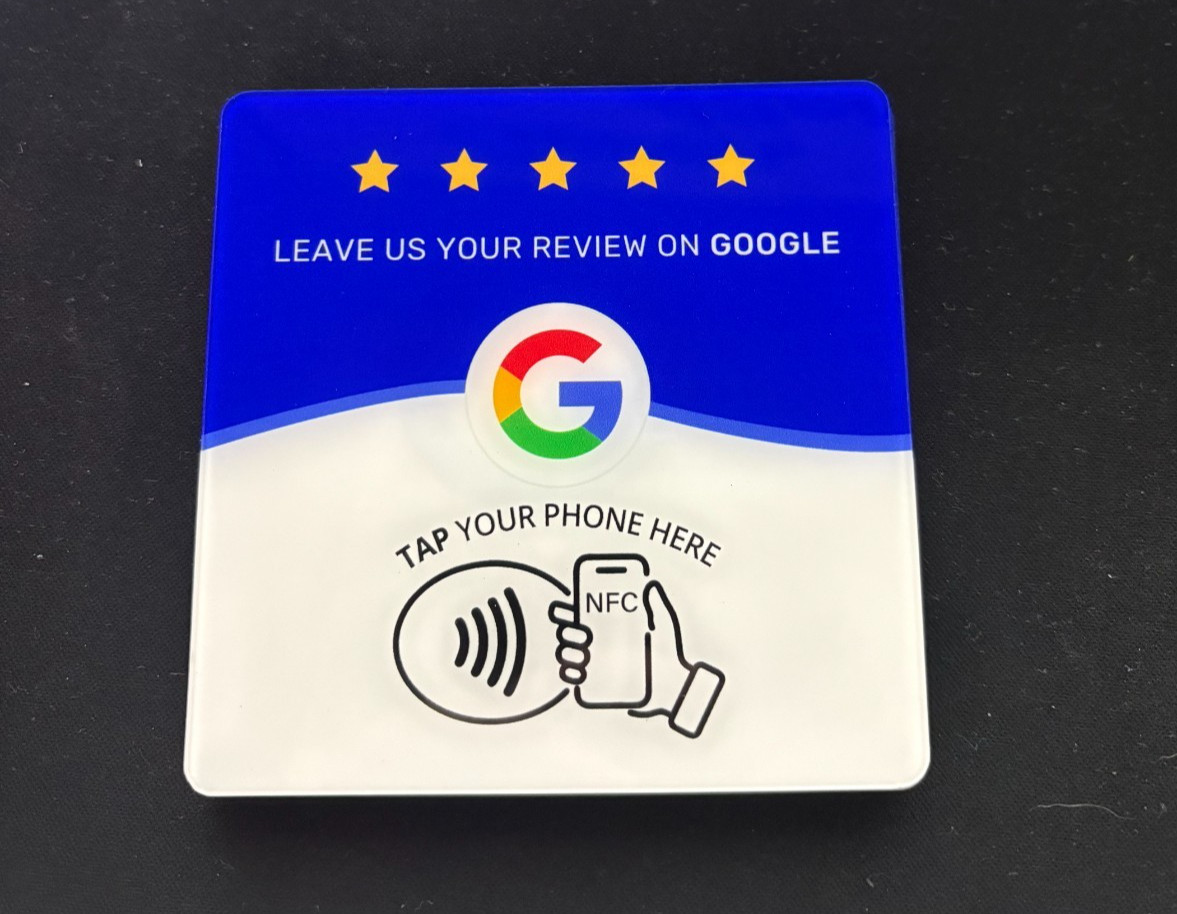 5-Pack Google Review NFC Card | Tap Review Card | WITH INSTRUCTIONS | FAST SHIP