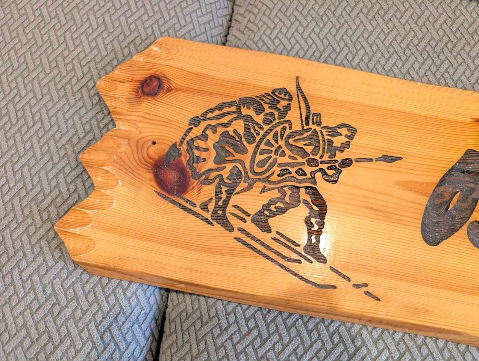 Bergans Of Norway Ski Clothing Wood Sign 10.5 x 36 Inch Carved Store Advertising