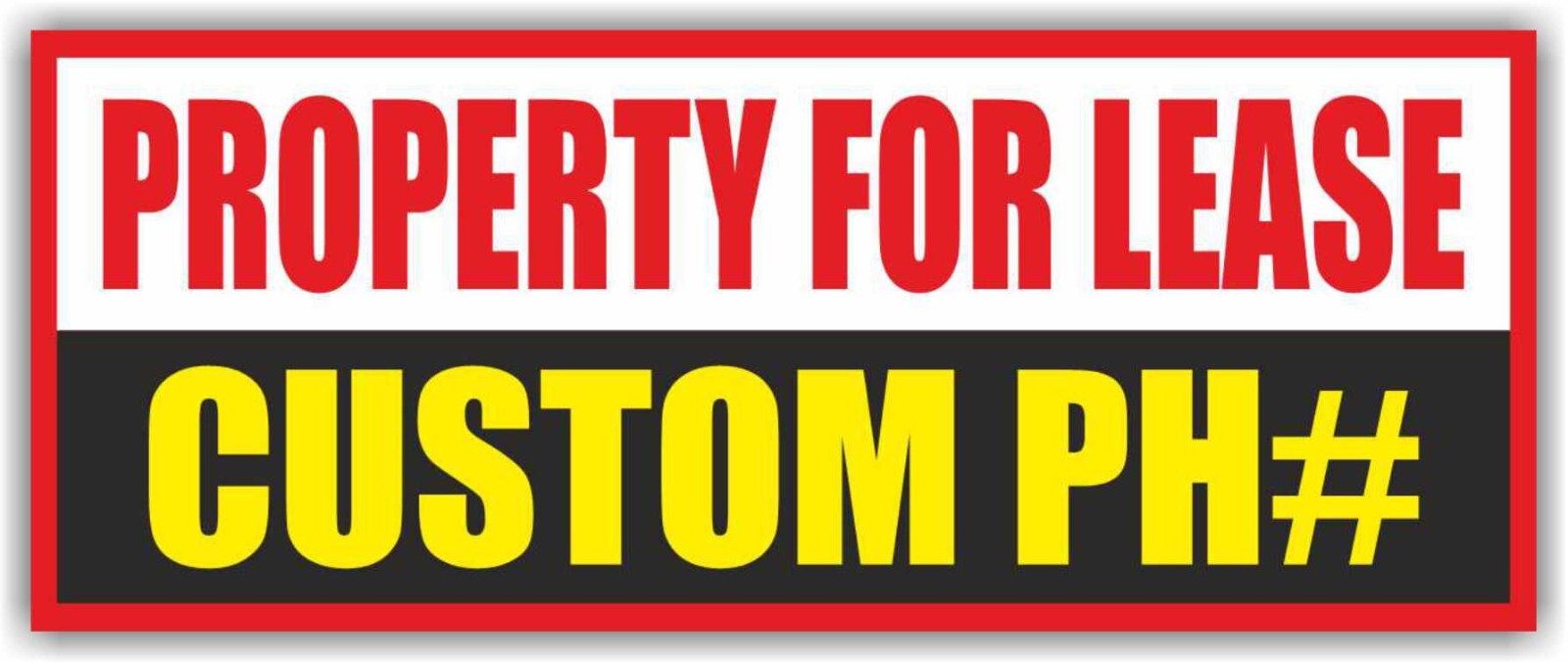 PROPERTY FOR LEASE Advertising Banner Vinyl Mesh Sign Retail Store Costume phone