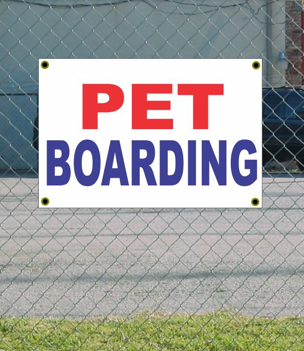2×3 PET BOARDING Red White & Blue Banner Sign NEW Discount Size & Price