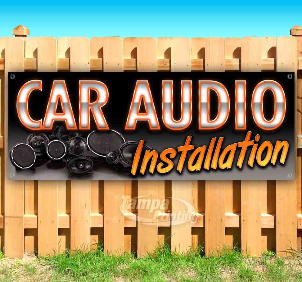 CAR AUDIO INSTALLATION Advertising Vehicle Vinyl Banner Flag Sign SB08719