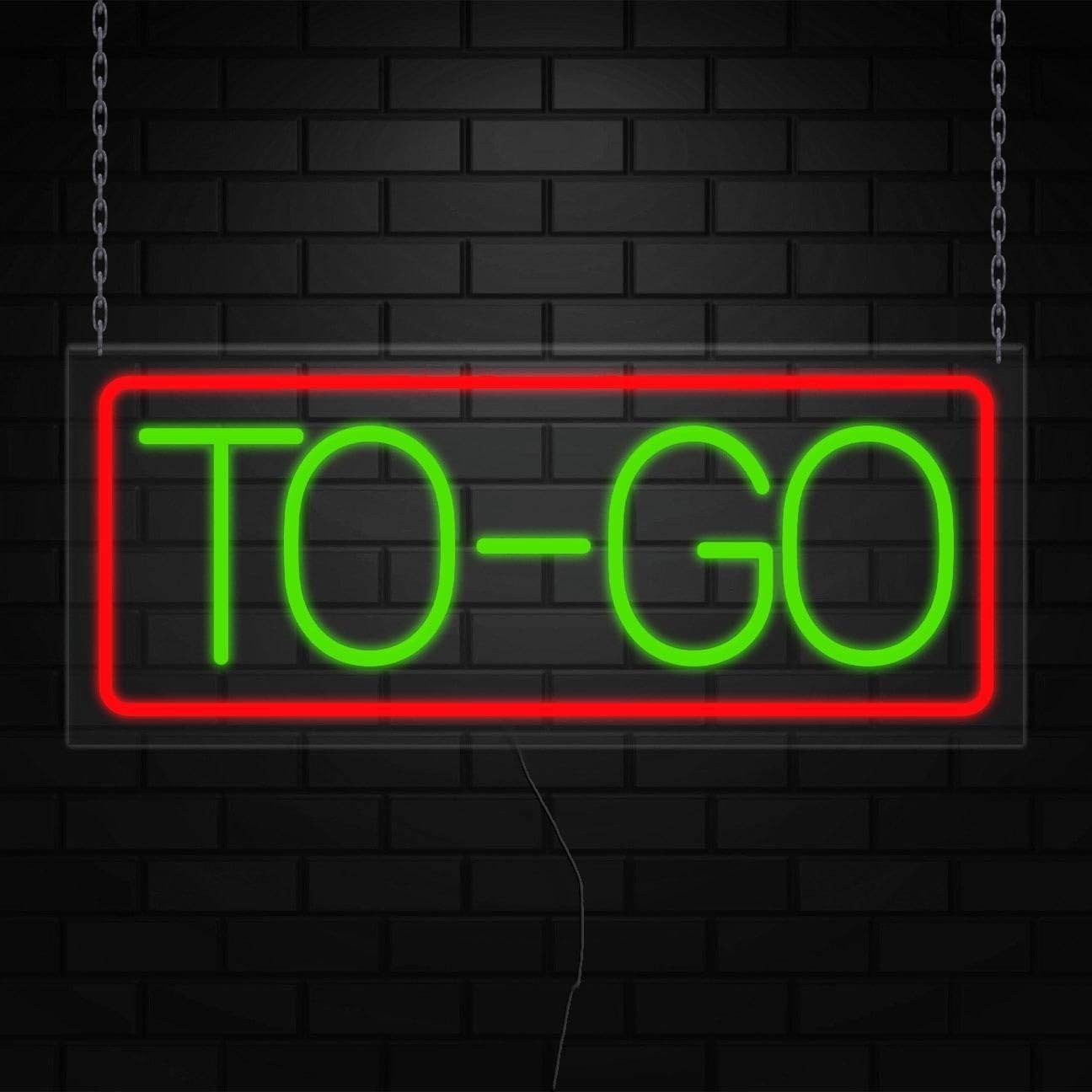 To-Go Neon Sign for Retail Displays | LED Flex Neon | 24″W x 10″H x 1″D