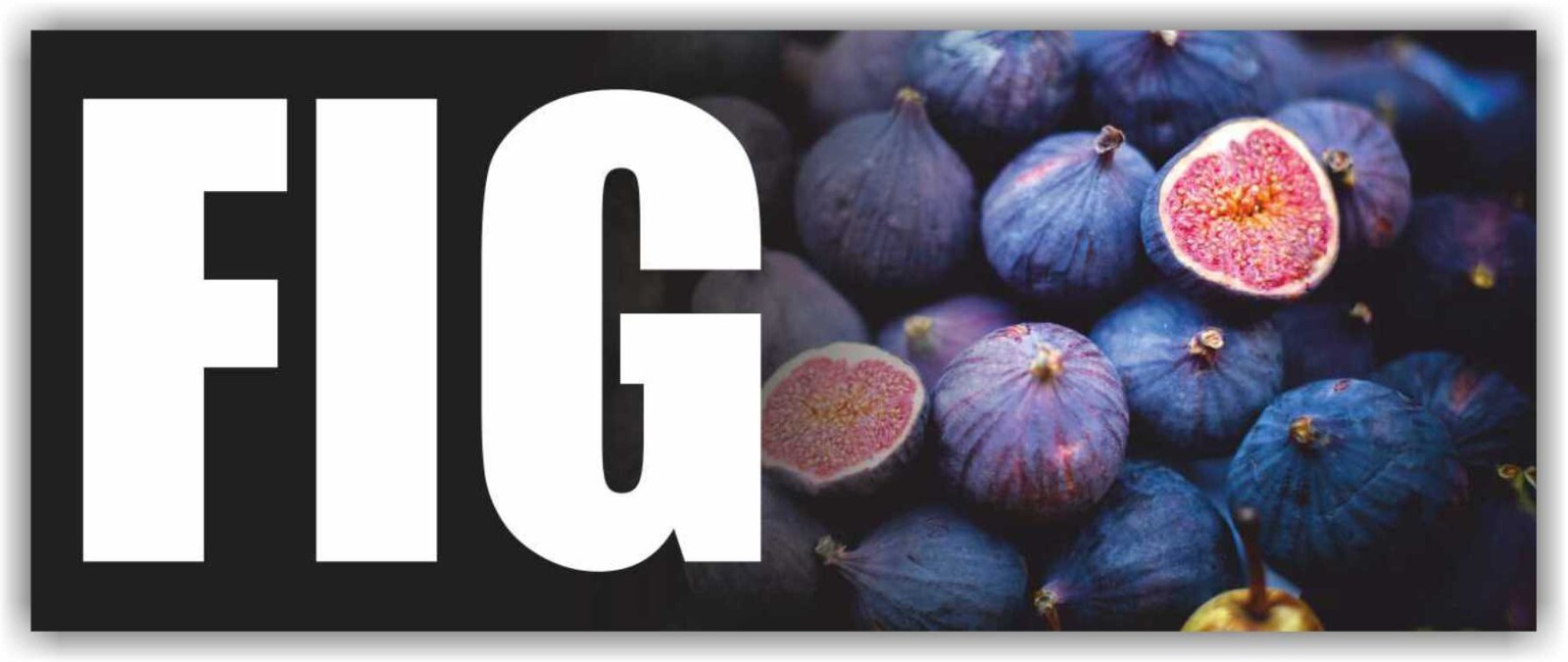 Fig Advertising Banner Vinyl Mesh Sign Vegetable Fruit Berry Salad Organic Farm