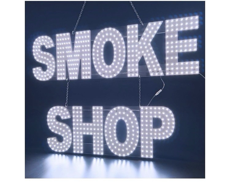 Snailgo Led Smoke Shop Sign For Business 30” X 20”