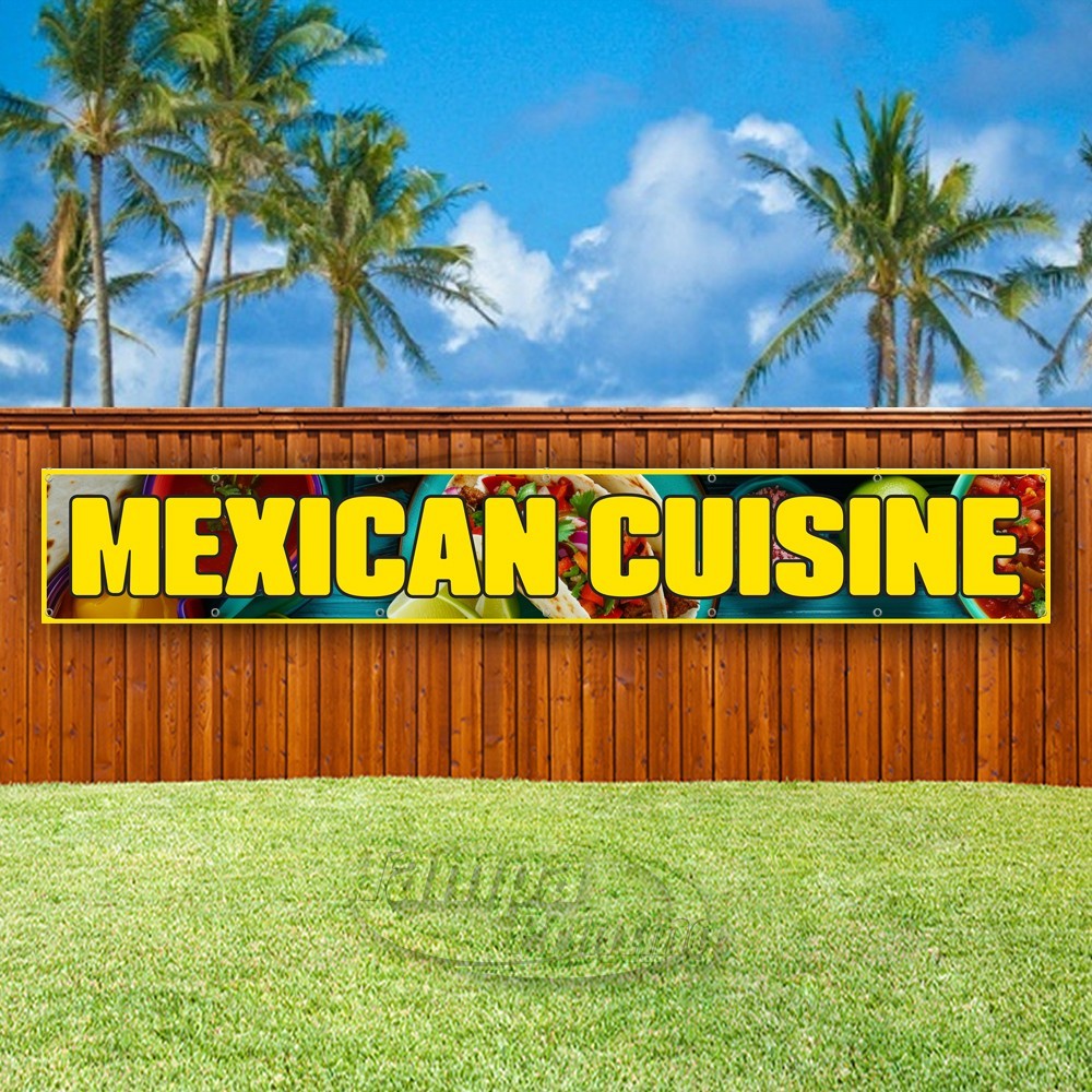 MEXICAN CUISINE Advertising Food Restaurant Vinyl Banner Flag Sign USA XL01861