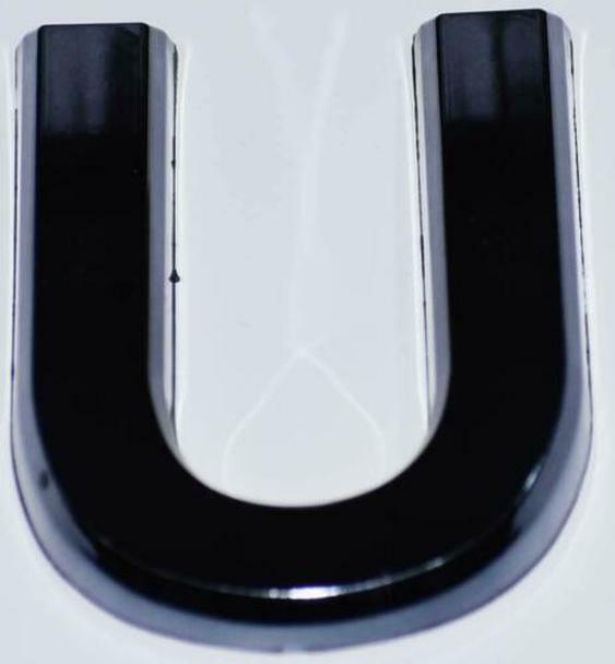 1 PCS – Apartment Number Sign/Mailbox Number Sign,Letter U (Black,3D…ref0420