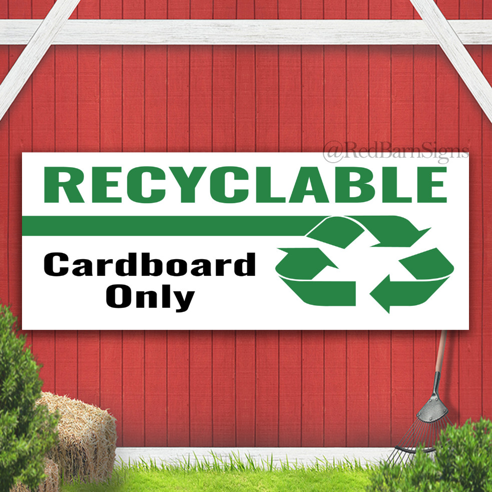 Recyclable Cardboard Only Indoor Outdoor Banner Sign with grommets
