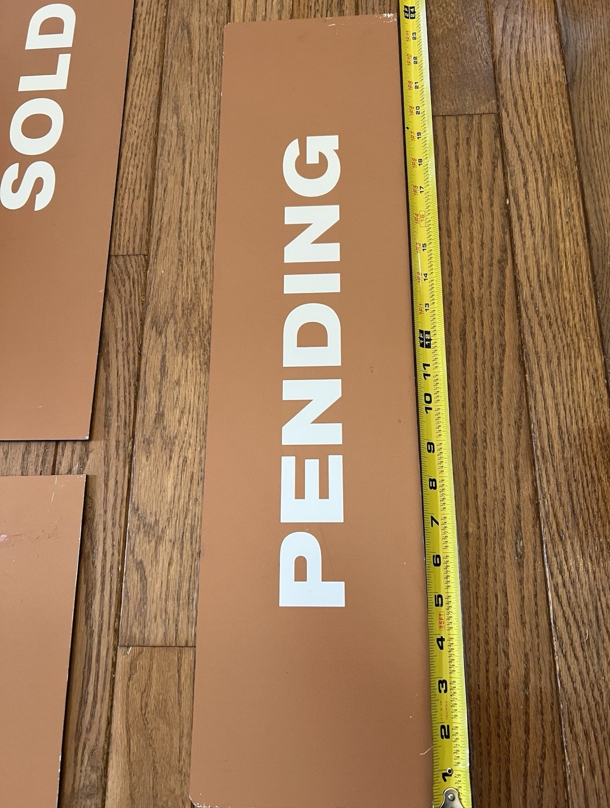 Lot of 5 Double-Sided Plastic Real Estate Sign Riders For Sale Sold Pending 6×24