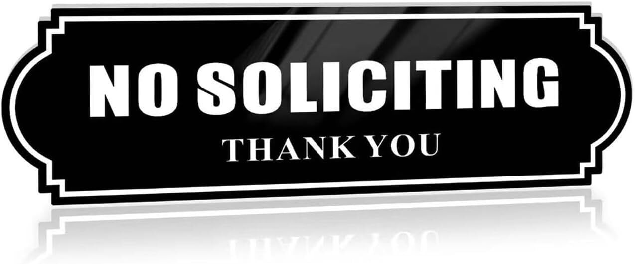 No Soliciting Sign for Home,No Soliciting Sign for House