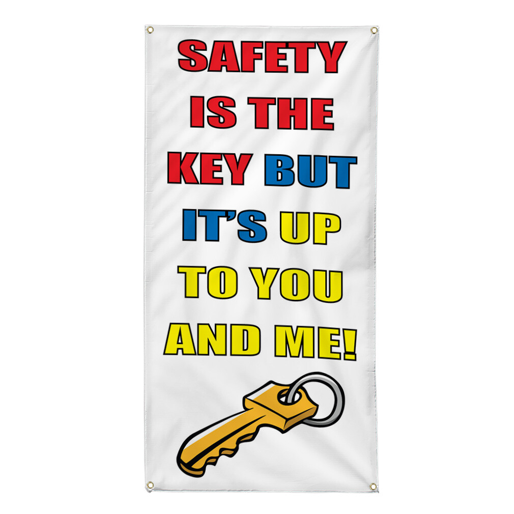 Vertical Vinyl Banner Multiple Sizes Outdoor Weatherproof Industrial Yard Signs