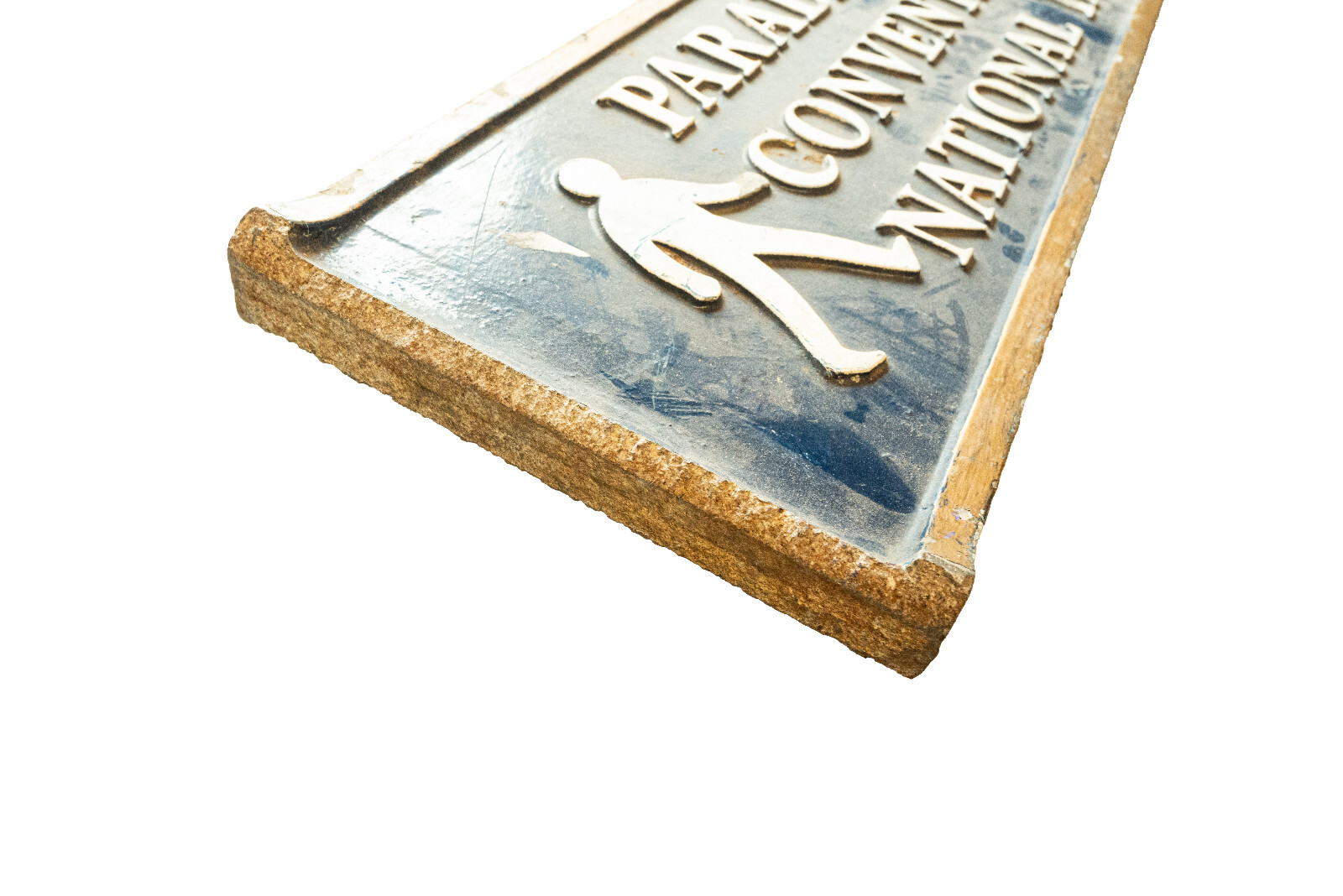 Cast Iron Paradise Forum Convention Center Sign Birmingham Vintage Directional