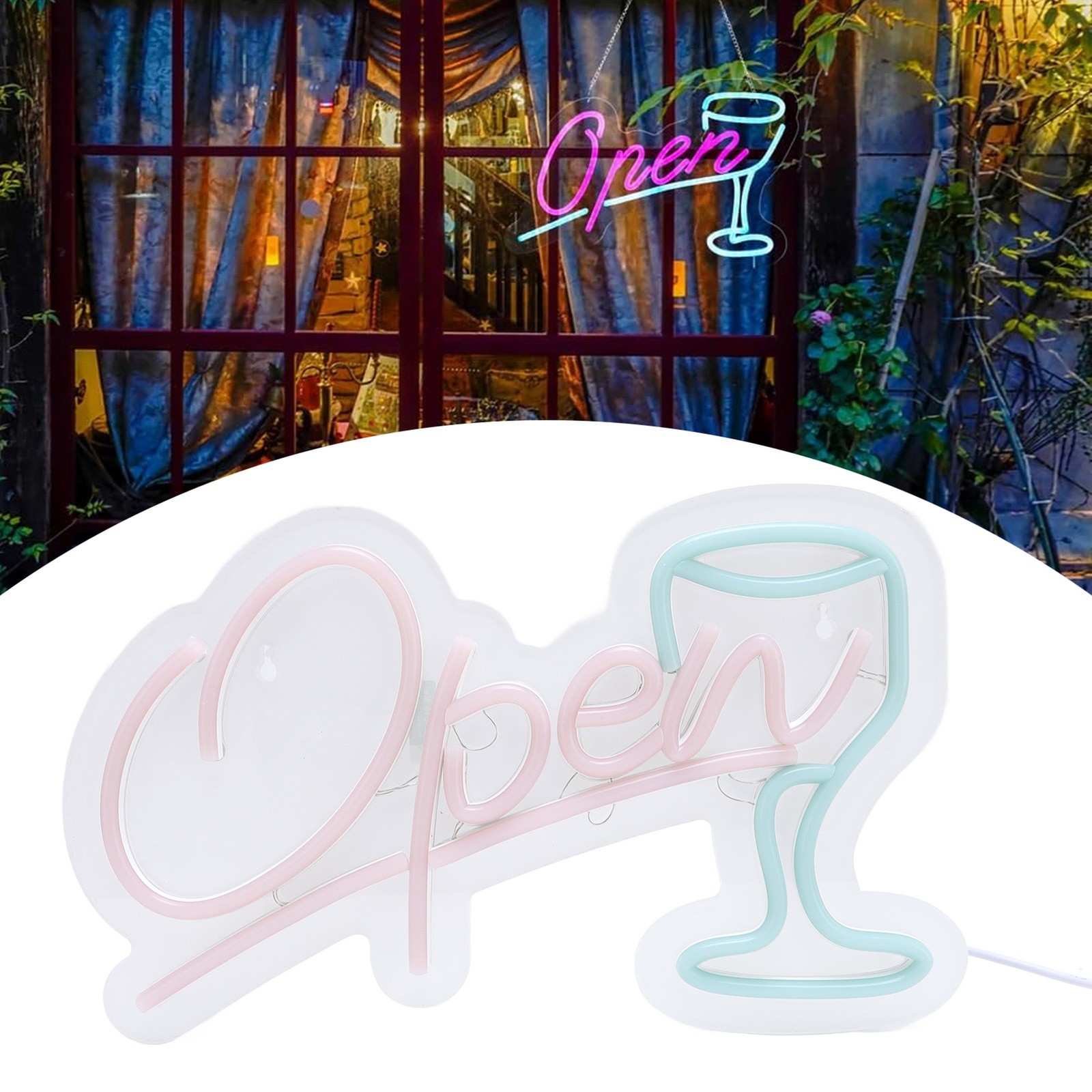 LED Bar Open Sign Energy Efficient For Party Decor 12.5in Excellent