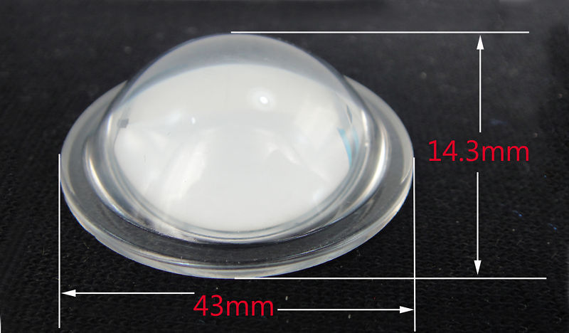 1pc 10W-100W Led Lens Reflector Collimator 15-100° 43mm