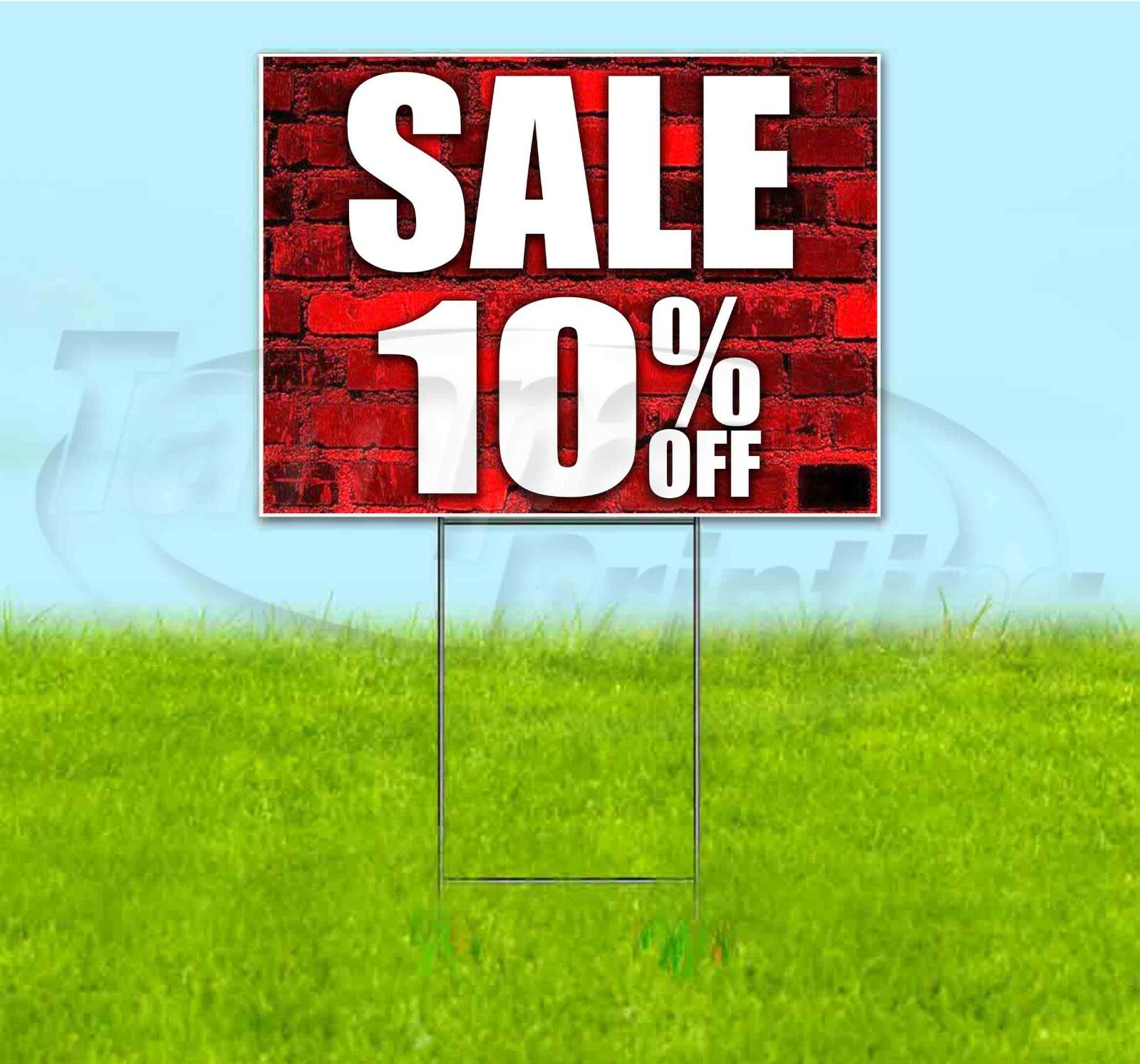 SALE 10% OFF 18×24 Yard Sign WITH STAKE Corrugated Bandit USA BUSINESS DEALS