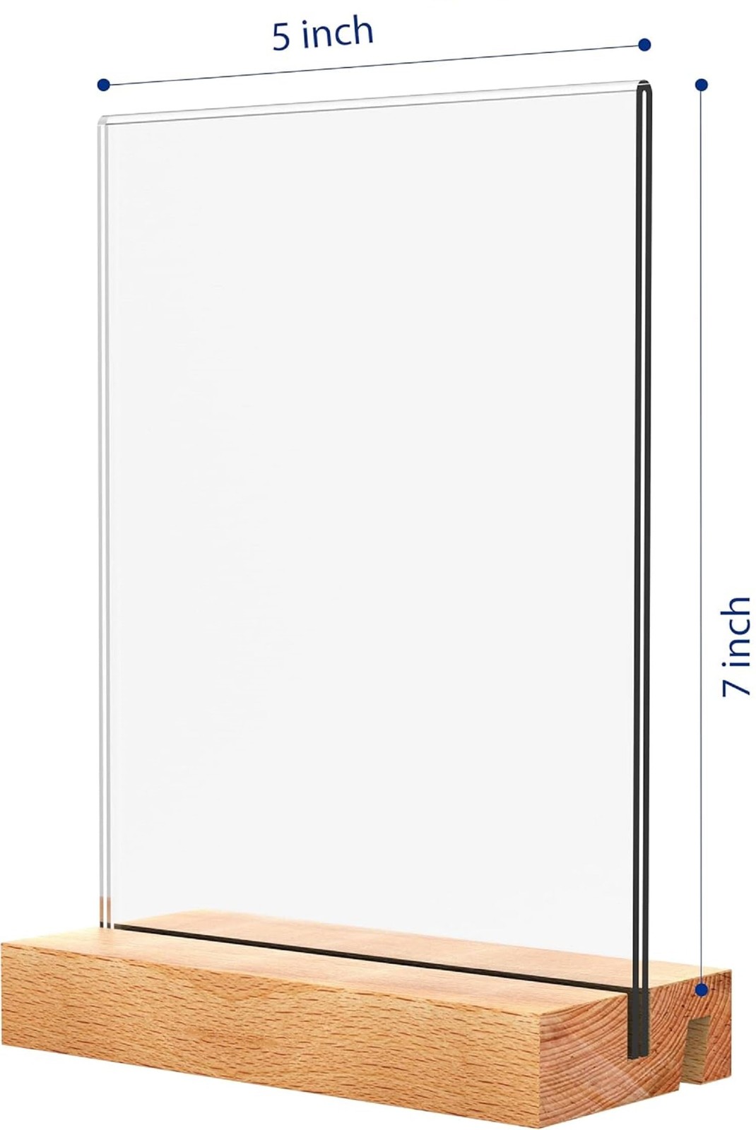 todwzq 5″x7″ Inch 3 Pack Acrylic Sign Holder 5*7 3Pack, Transparent color