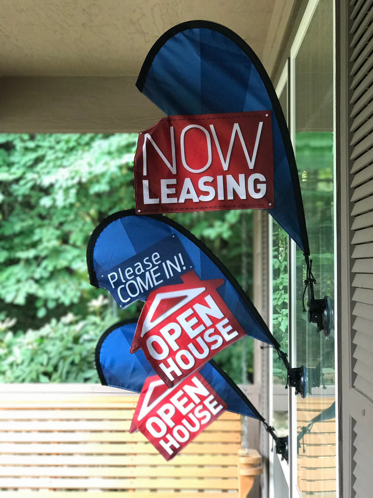 Leasing Now Open House Sign Real Estate Flag Apartment Leasing Sign Flag Kit
