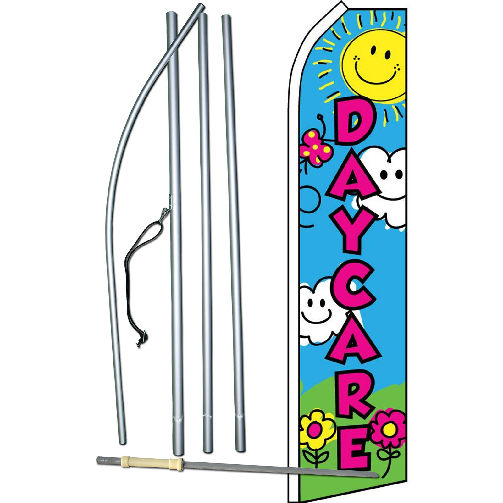 Day Care Complete Swooper Flag Bundle