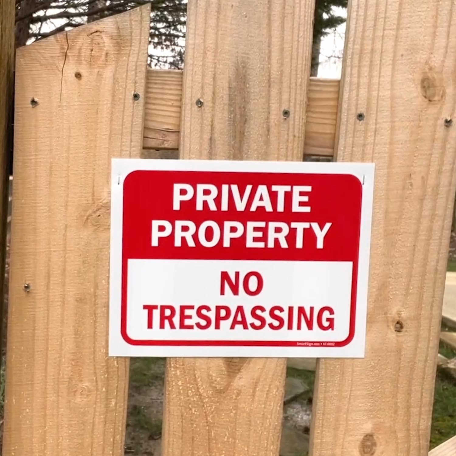 Private Property No Trespassing Sign Pack 5 9×12 Polystyrene Outdoor Durable Scr