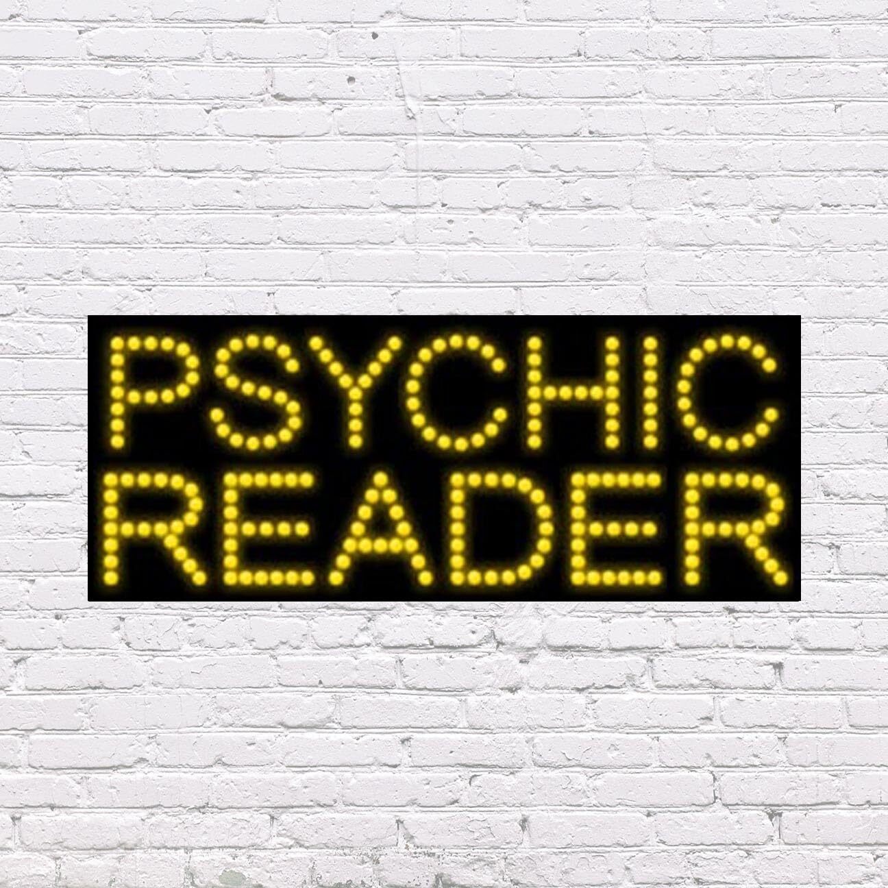 LED Psychic Reader Sign | Light Up Sign | 11″H x 27″W x 2″D