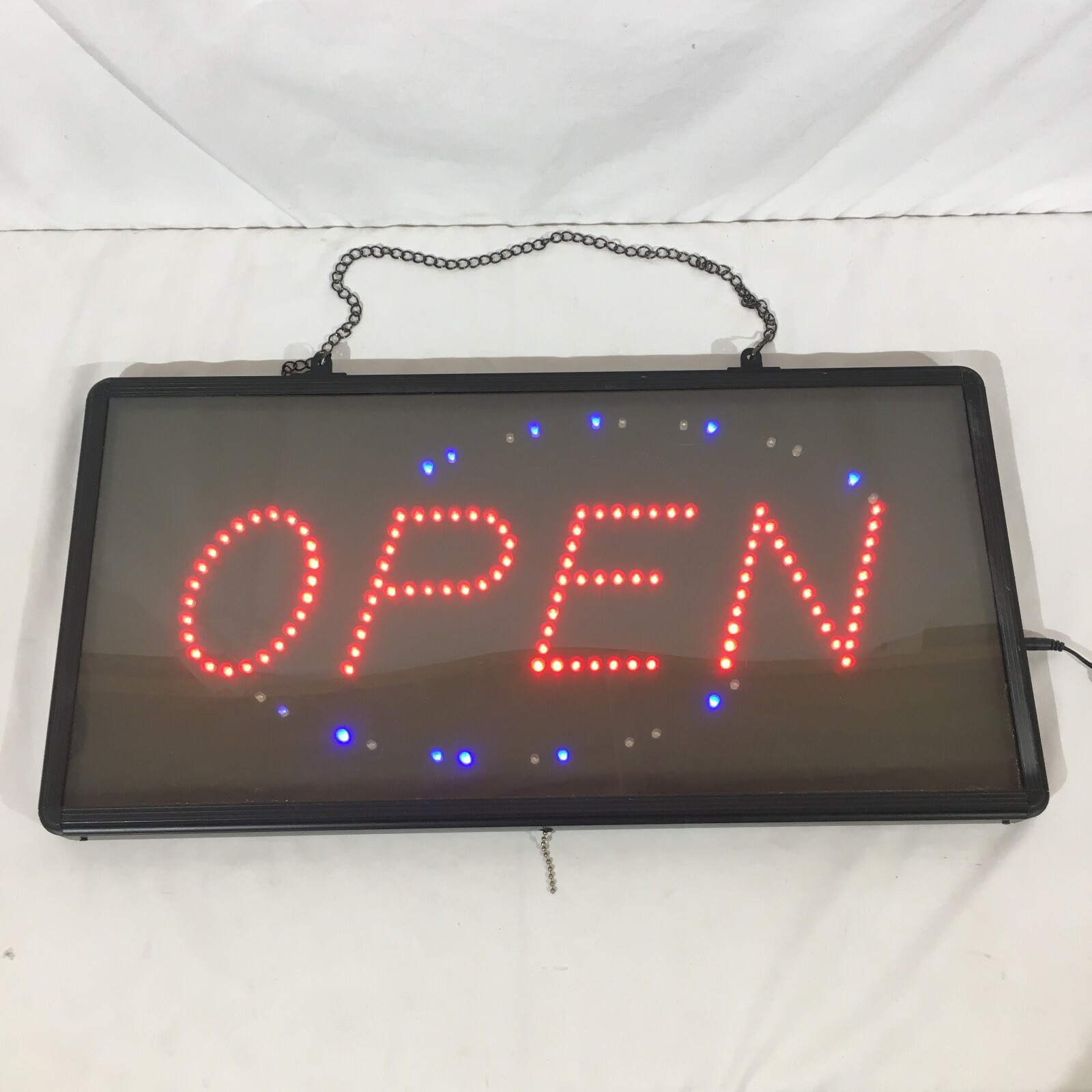 Ultra Bright LED Open Sign Featuring Flashing Lights Oval Shape