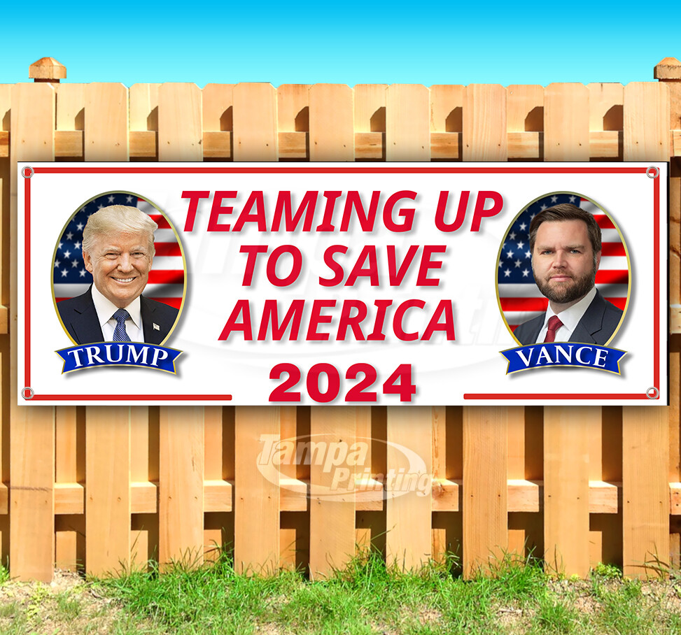 TRUMP VANCE 2024 ELECTION PRESIDENT MAGA Banner Flag Sign Vinyl SB00152