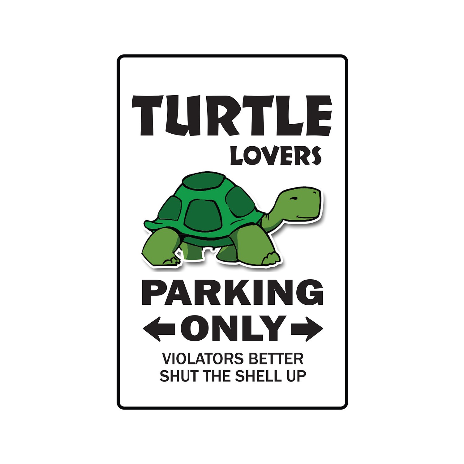 TURTLE LOVERS Parking Sign Or Decals ocean aquarium animal sea pet