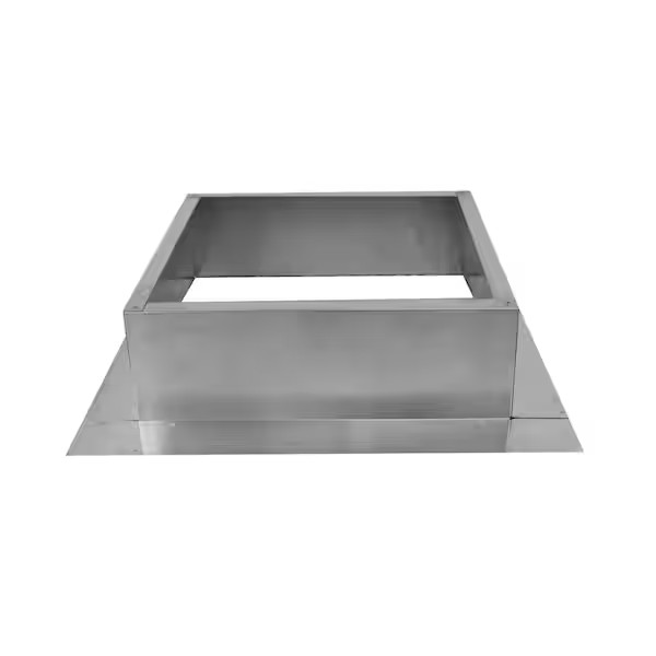 Box Is 19 In. Wide X 19 In. Long X 6 In. High Aluminum Roof Curb