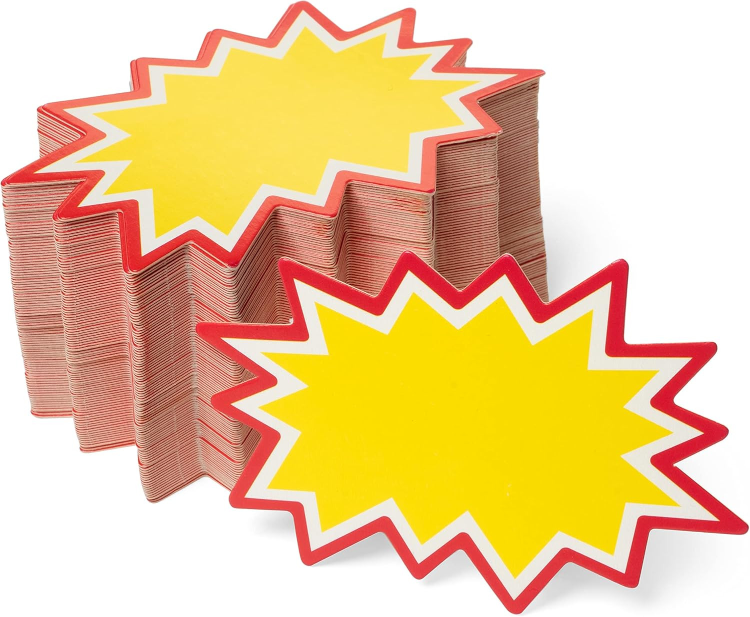 Starburst Signs with Stickers 200pcs | Price Tags for Garage, Estate, Yard Sales