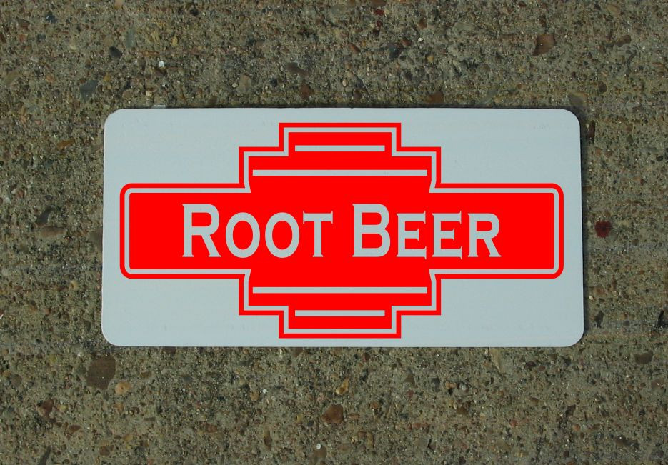 ROOT BEER Metal Sign 40’s 50s Retro Vintage Style Art Deco Decor Design
