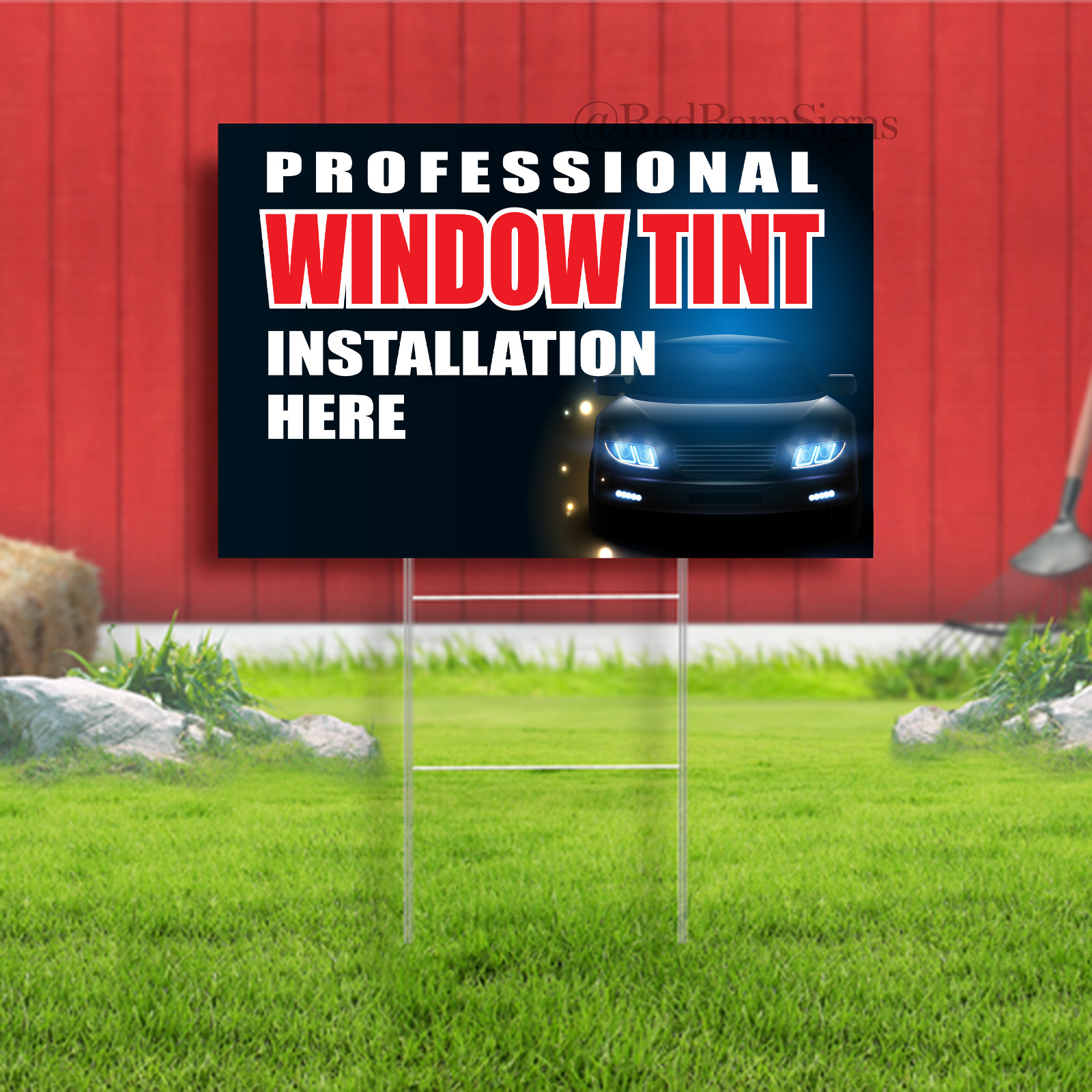 Professional Window Tint Installation Here Indoor Outdoor Yard Sign