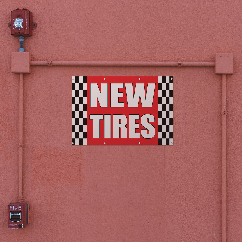 Decal Stickers New Tires Auto Body Shop Car Repair A Vinyl Store Sign Label
