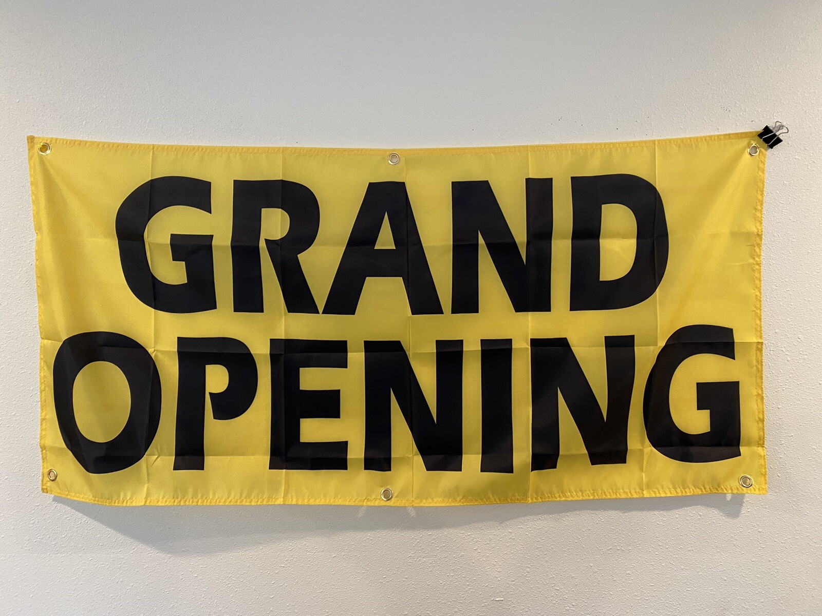 5 Pack 2×4 ft Grand Opening Banner Sign -Super Polyester Fabric
