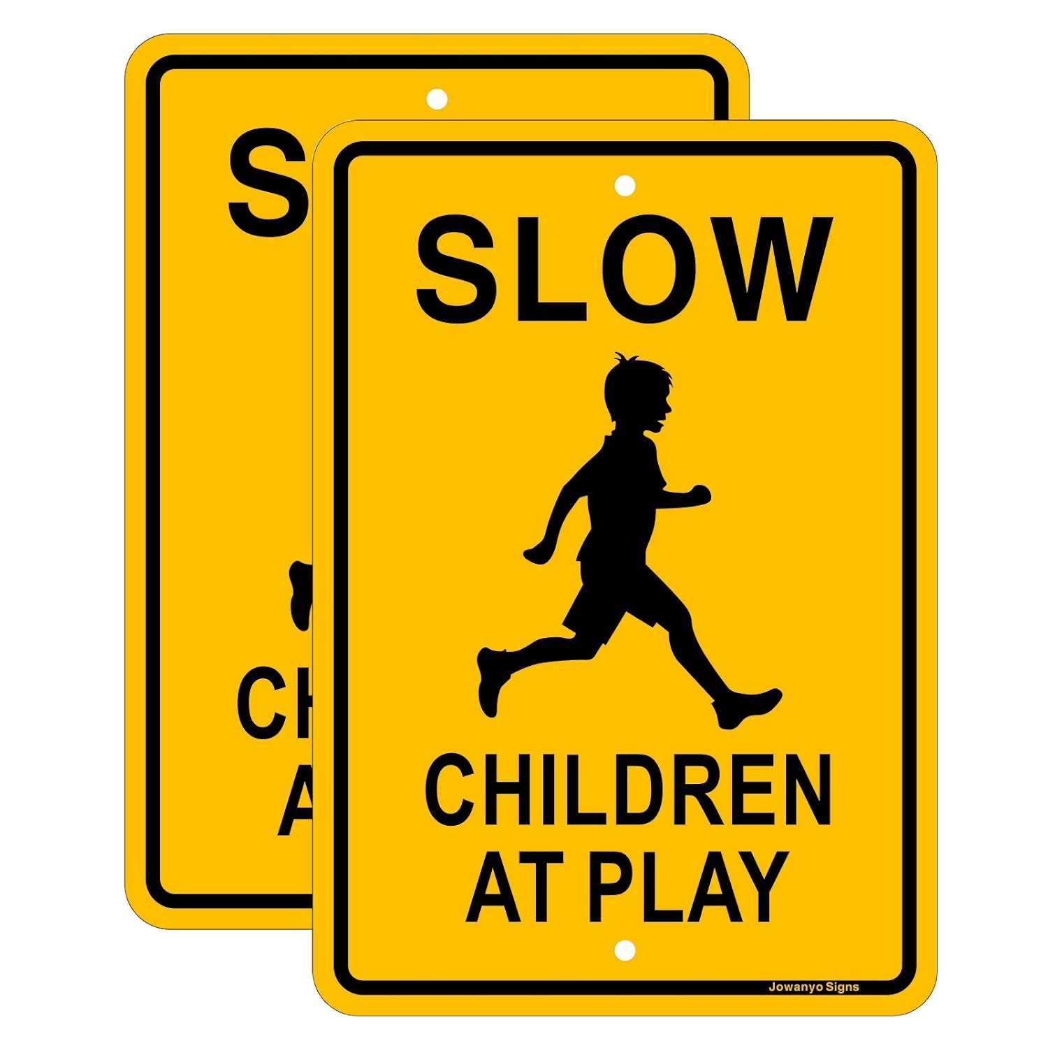 Slow Down Children at Play Sign 17 x 12 inches Reflective Aluminum UV