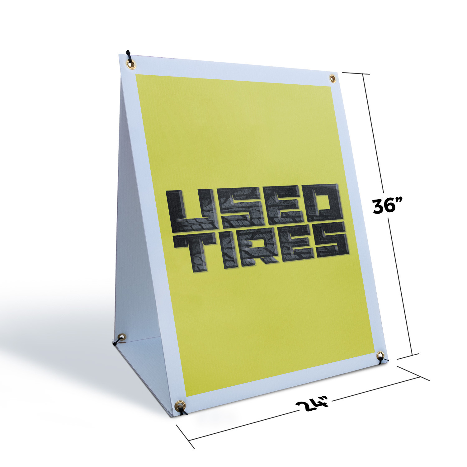 Used Tires A-Frame Sidewalk Sign Affordable Options Reliable Service Auto Now
