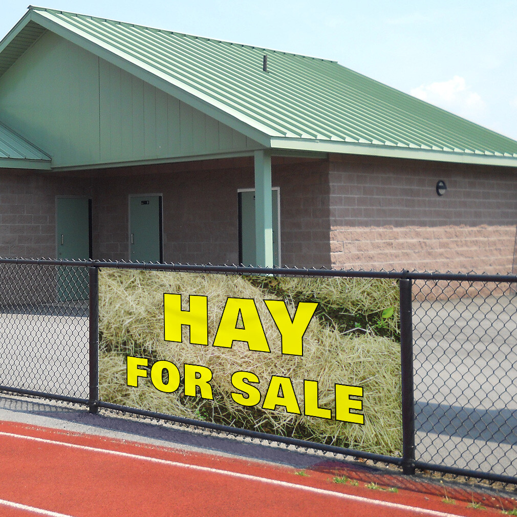 Vinyl Banner Multiple Sizes Hay for Dale Outdoor Advertising Printing Business