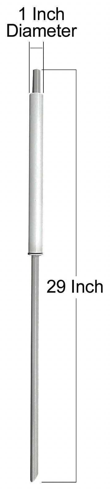 ECONOMY GROUND SPIKE FOR 16FT ADVERTISING FLAG POLE swooper (pole not included)
