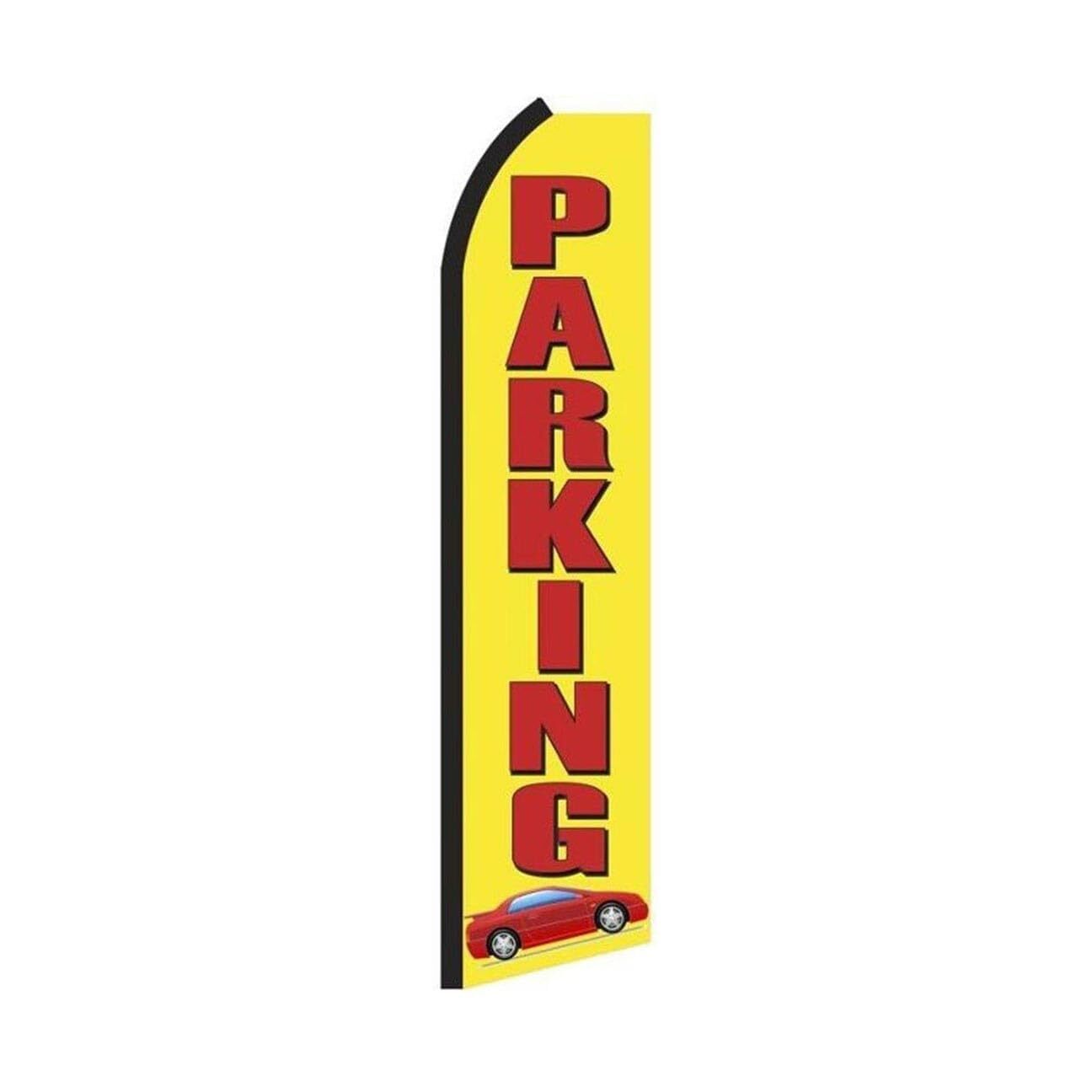 Parking Swooper Flutter Feather Flag | 3ft W x 11.5ft Tall