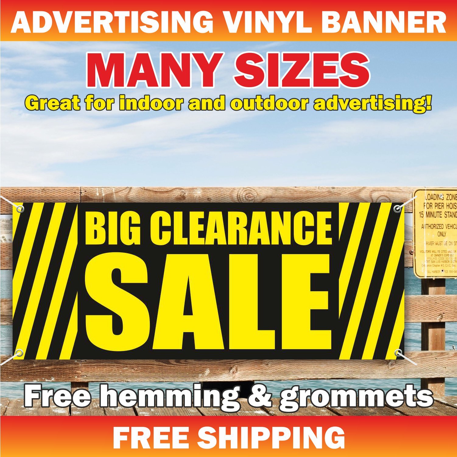 BIG CLEARANCE SALE Advertising Banner Vinyl Mesh Sign discount boutique Buy Now