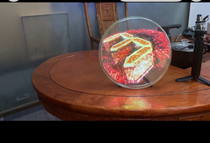 Y27 3D Hologram Display LED Fan Advertising Machine WiFi USB Open Box