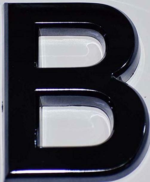 1 PCS – Apartment Number Sign/Mailbox Number Sign,Letter B (Black…REF24-1027