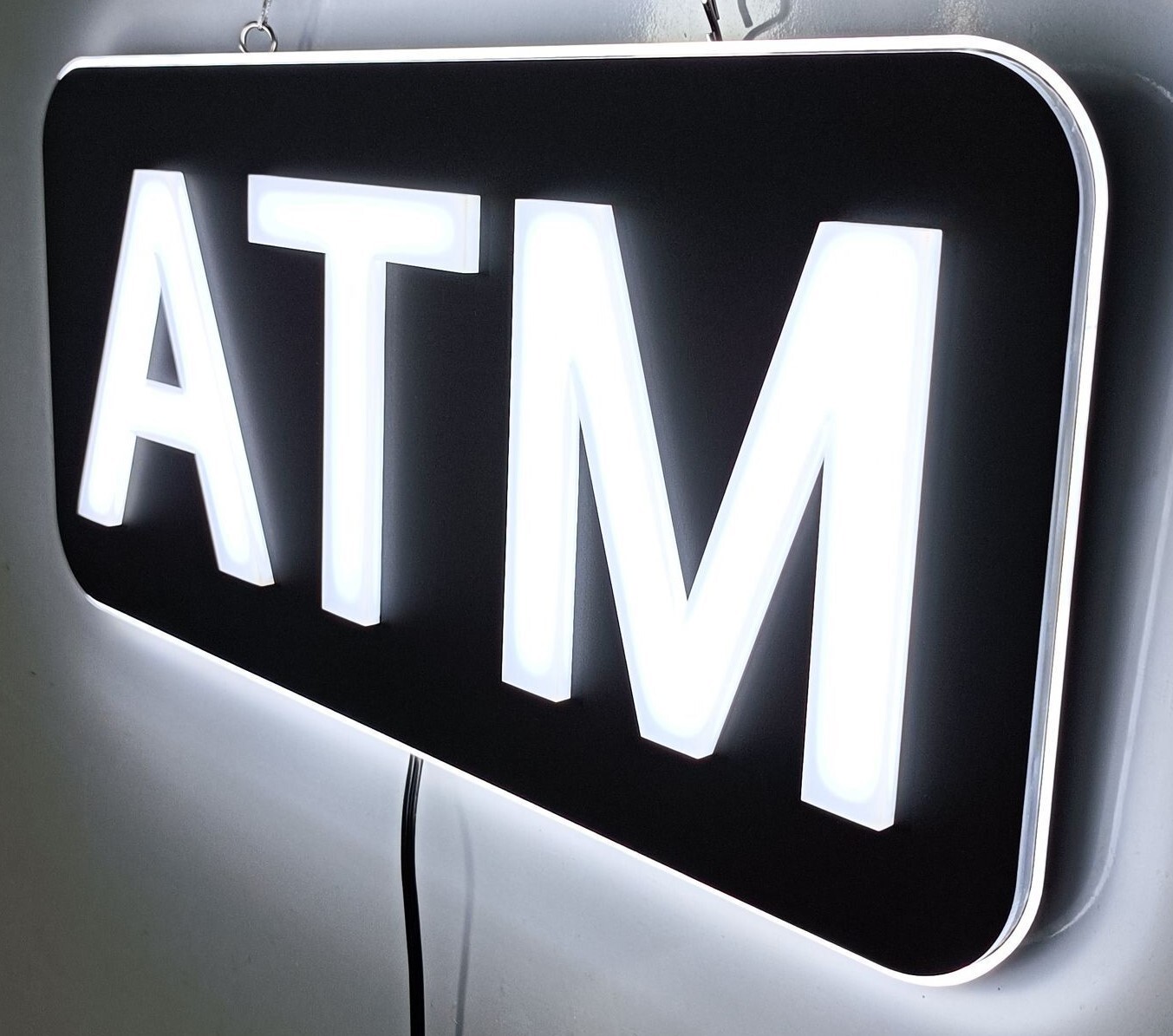 Large 24″ ATM Window LED Sign for Dispensaries, C-Stores, Retail, Businesses