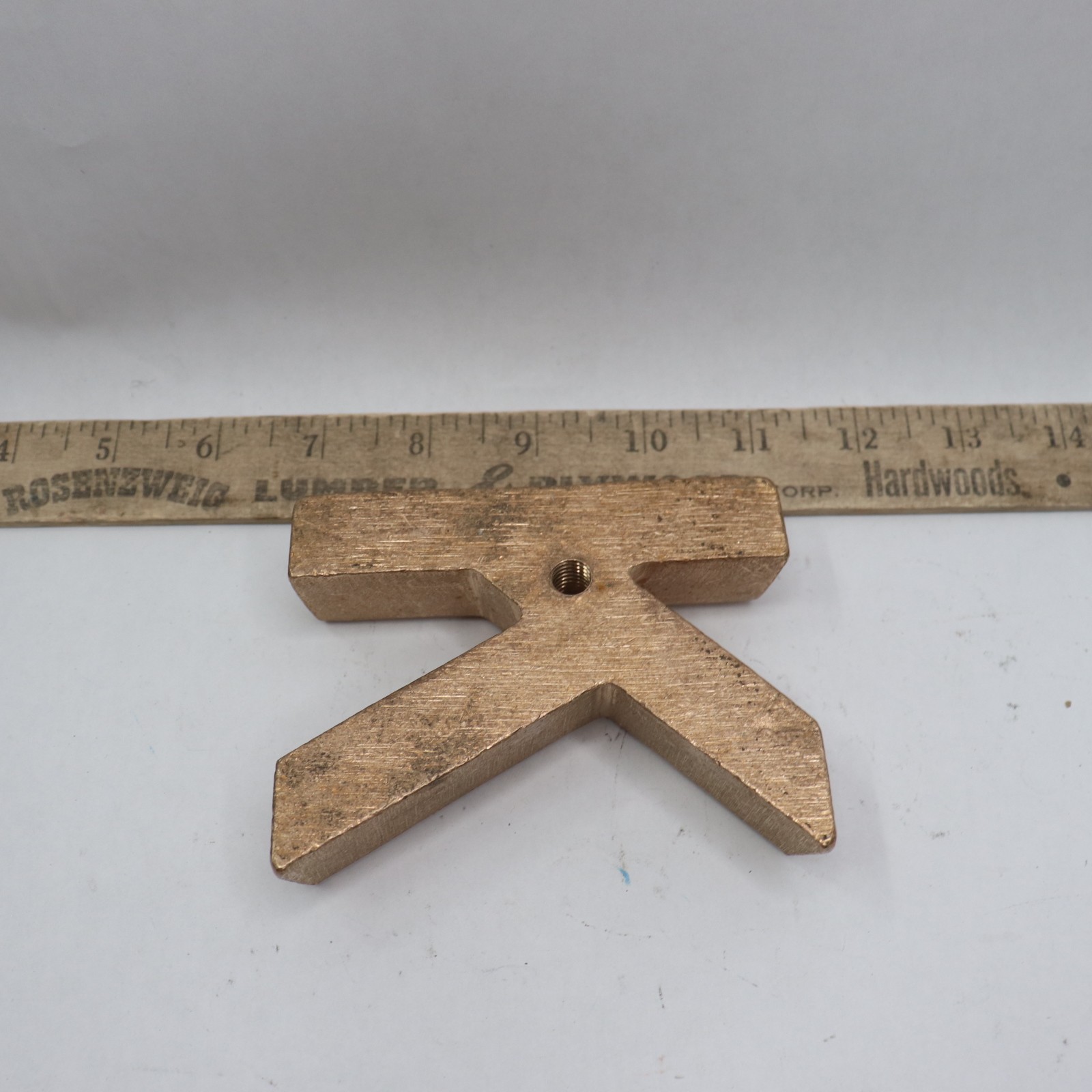 L&H Branding Irons Fire Heated Letter K Brass 4″