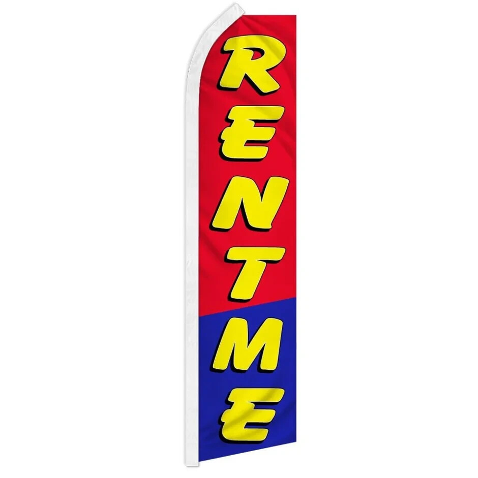 Rent Me Swooper Advertising Real Estate Banner Flag for Apartment Office Lease