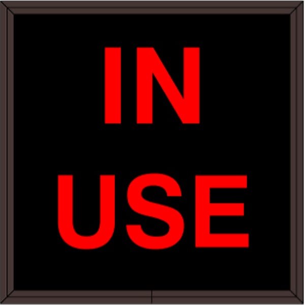 Signal-Tech 38647 SBL77R-195/120-277VAC IN USE Indoor Blank-out LED Backlit Sign